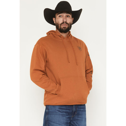 Ariat Men's Ariat Logo Hoodie - Glazed Ginger