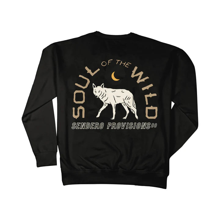 Sendero Men's Solitario Long Sleeve Sweatshirt - Black
