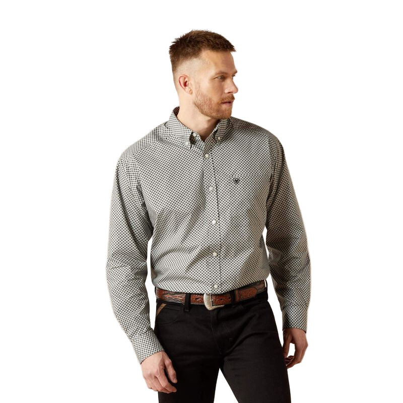 Ariat Men's Tristan Classic Fit Long Sleeve Shirt - Grey