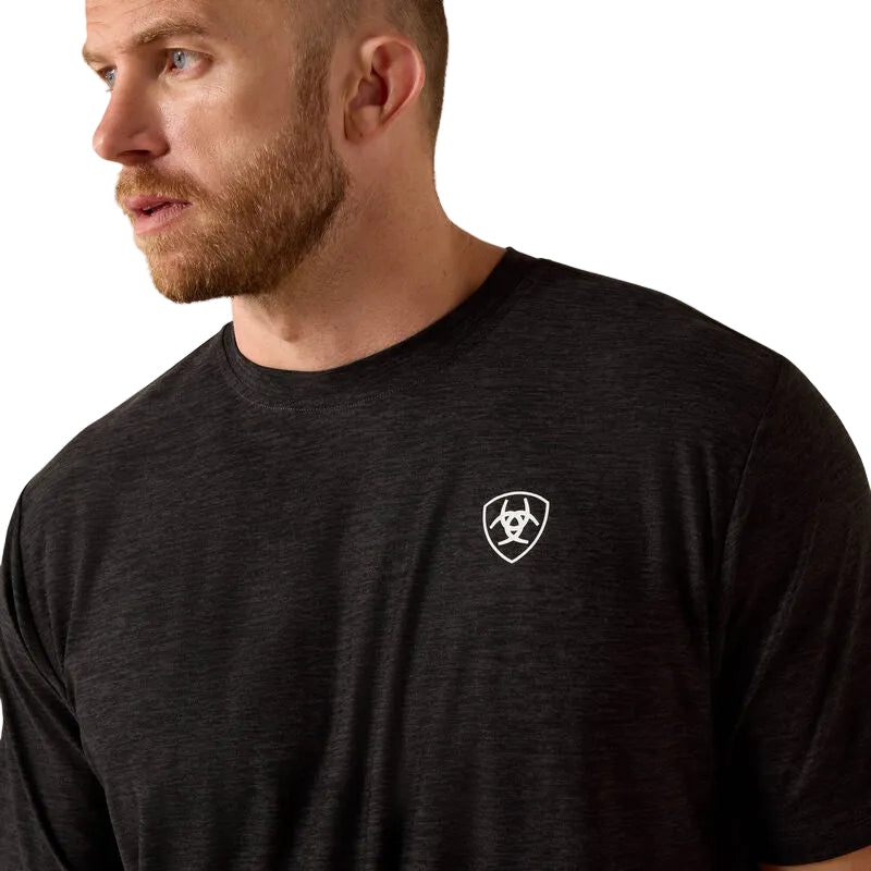 Ariat Men's Digi Shield Short Sleeve Tee Shirt - Grey Heather