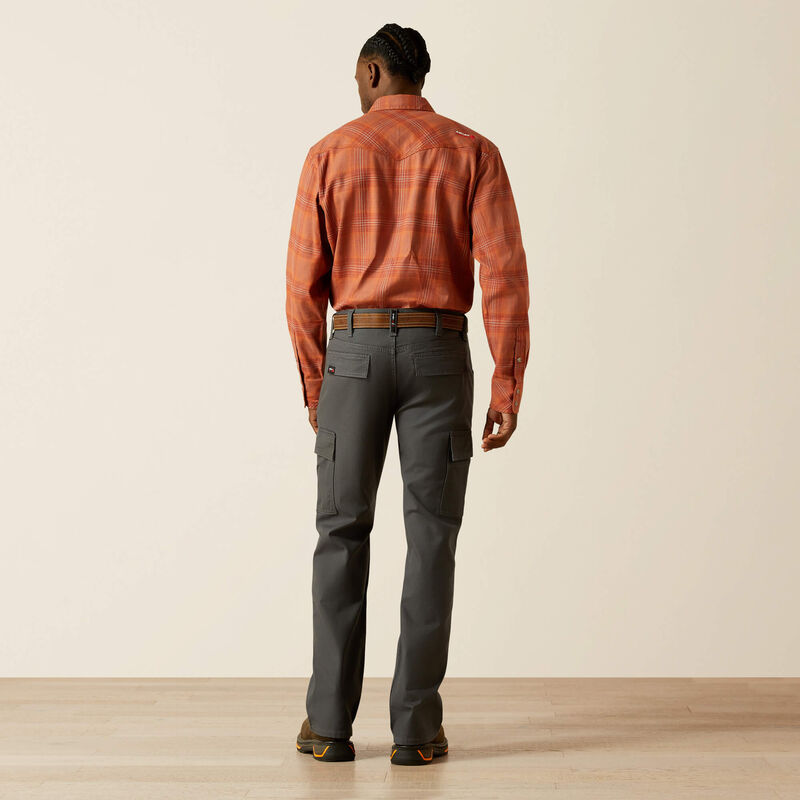 Ariat Men's FR M4 Relaxed Lightweight Cargo DuraStretch Straight Leg Pants - Charcoal Grey