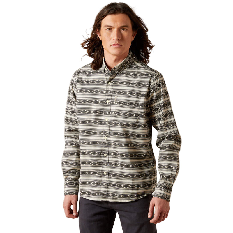 Ariat Men's Matias Modern Fit Long Sleeve Shirt - Beige