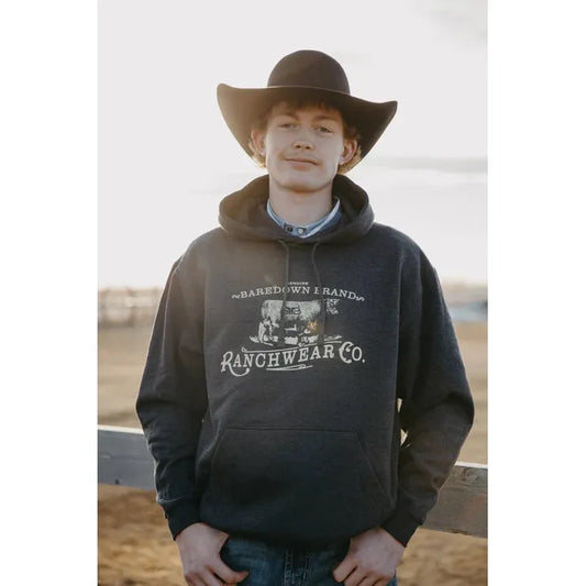 Baredown Brand Heritage Hoodie - Heather Black