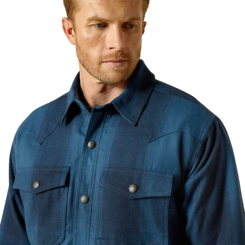 Ariat Men's Retro Shirt Jacket - Navy