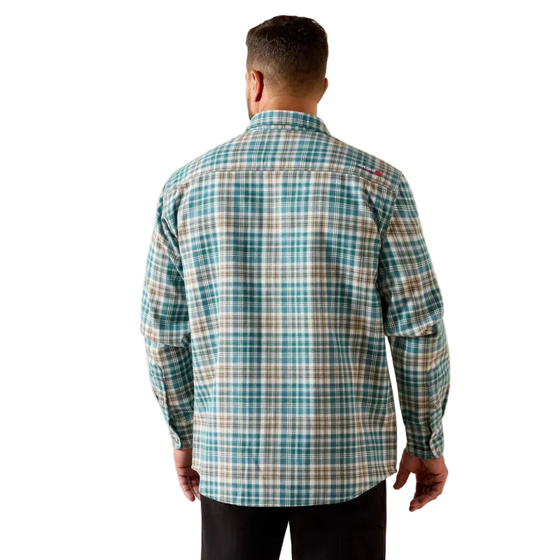 Ariat Men's FR Cobb Long Sleeve Snap Work Shirt - Teal