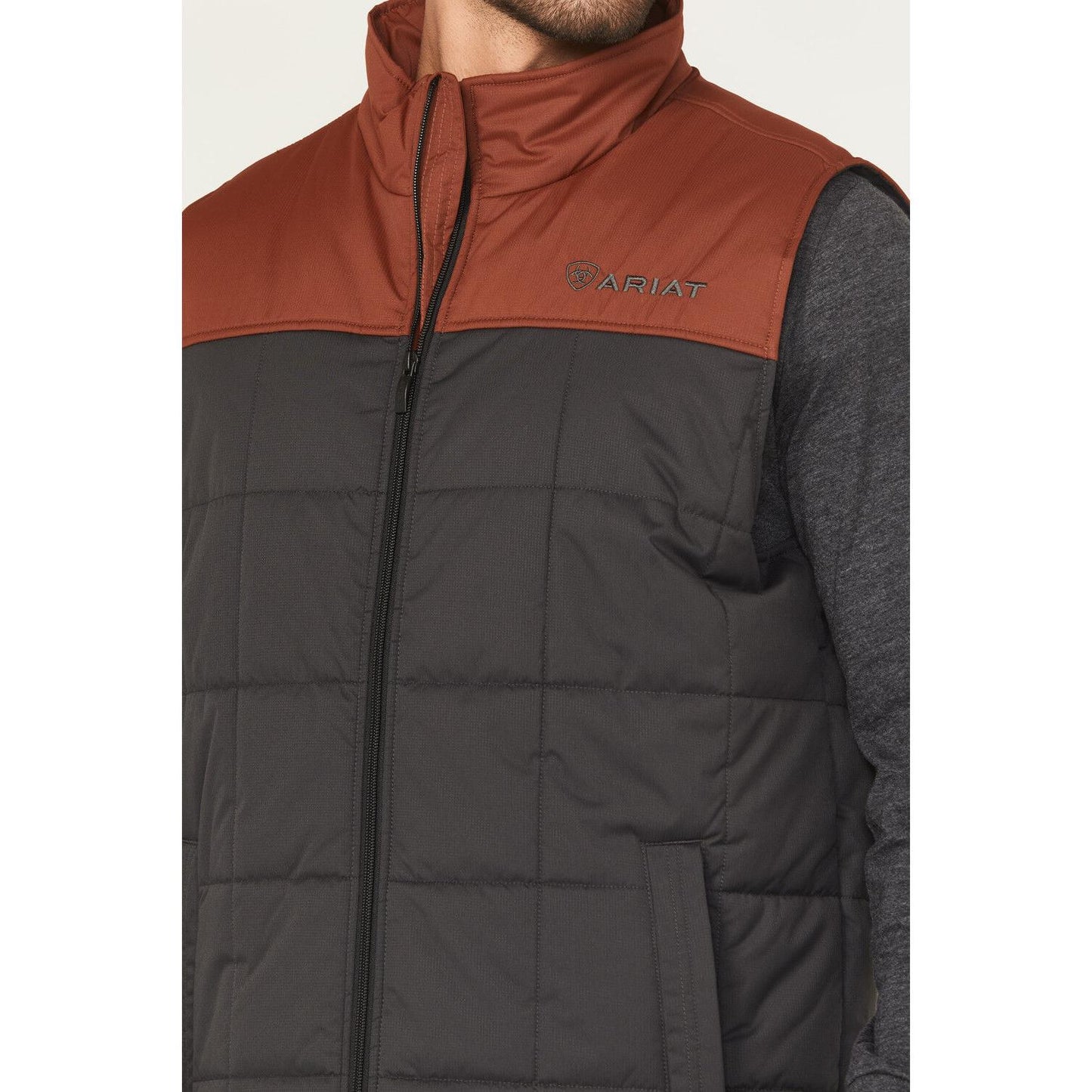 Ariat Men's Crius Insulated Vest - Paprika/Phantom