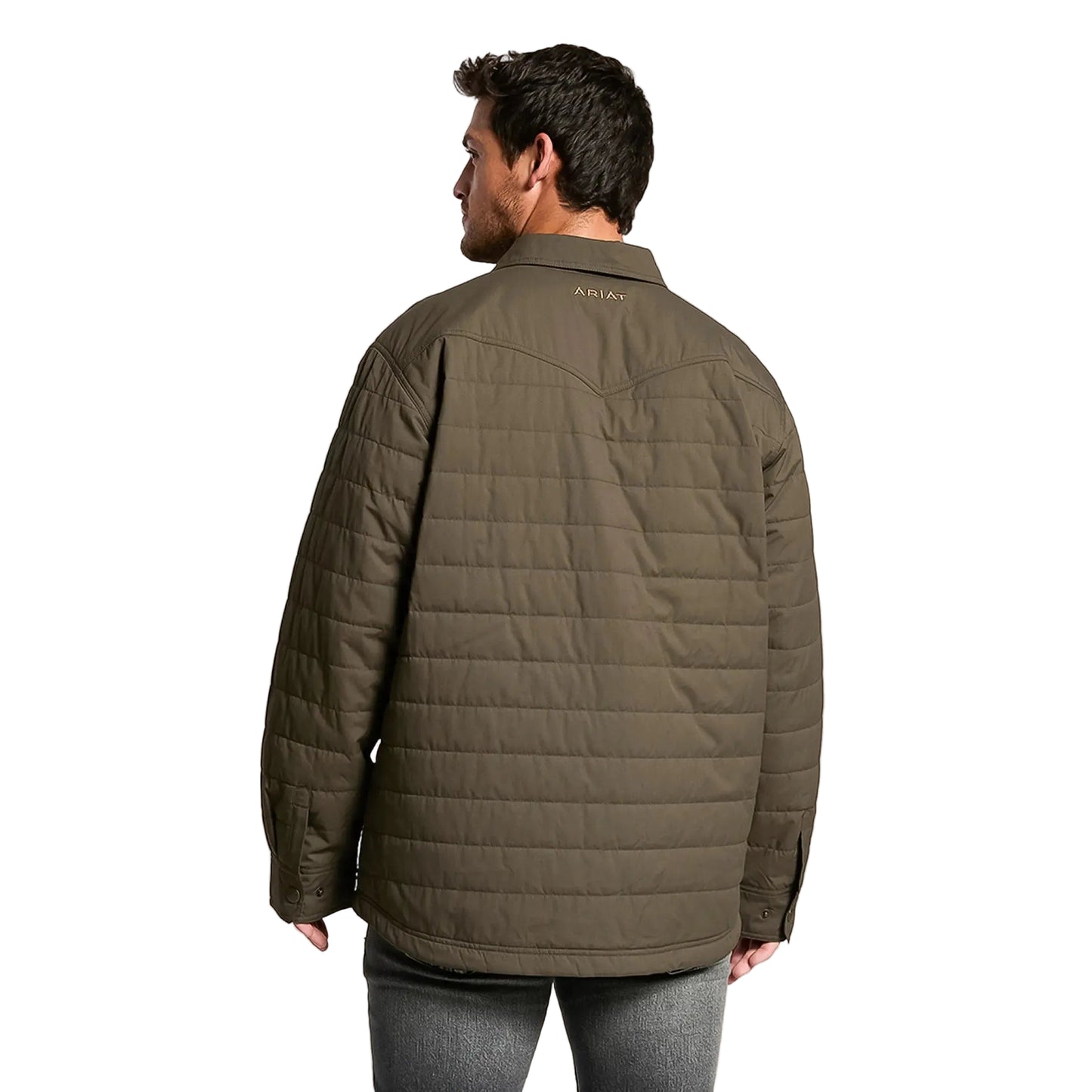 Ariat Men's Quilted Shirt Jacket - Dark Green
