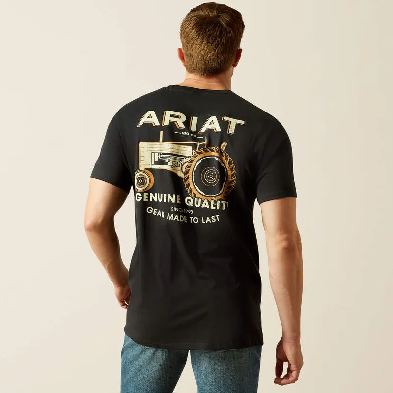 Ariat Men's Short Sleeve Gramps Tractor Tee Shirt - Black