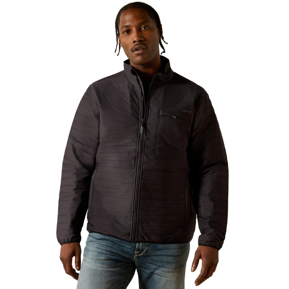 Ariat Men's Wylie Full Zip Jacket - Obsidian