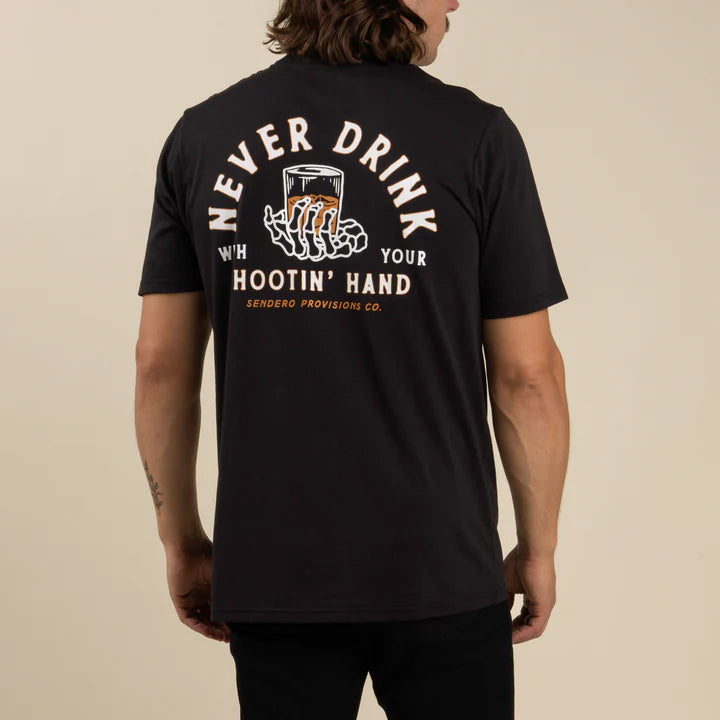 Sendero Men's Shootin' Hand Short Sleeve Tee Shirt- Black - Irvine Tack & Western Wear