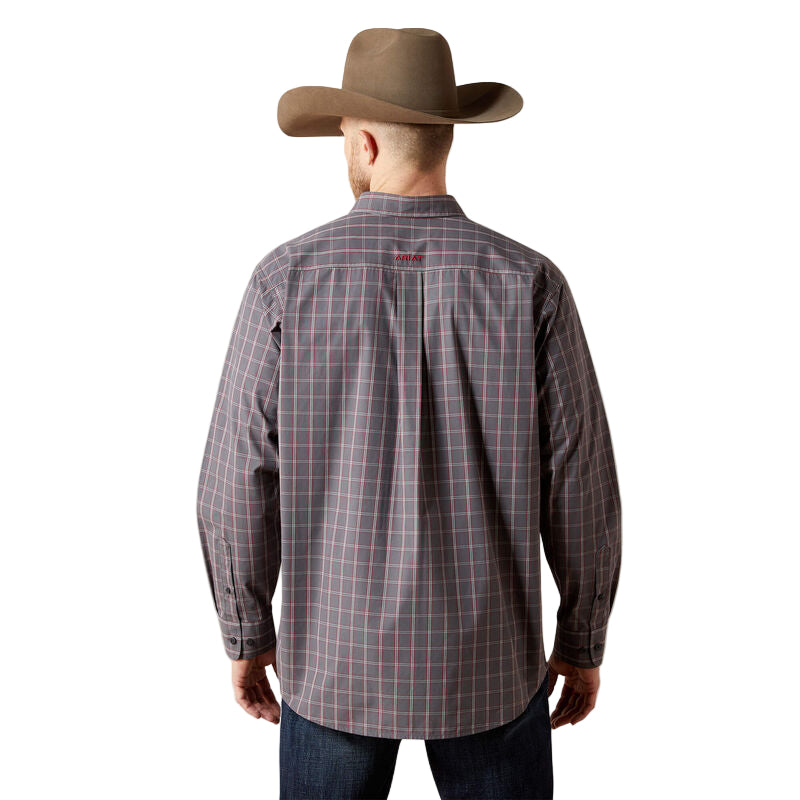 Ariat Men's Pro Series Tucker Classic Fit Long Sleeve Shirt - Grey