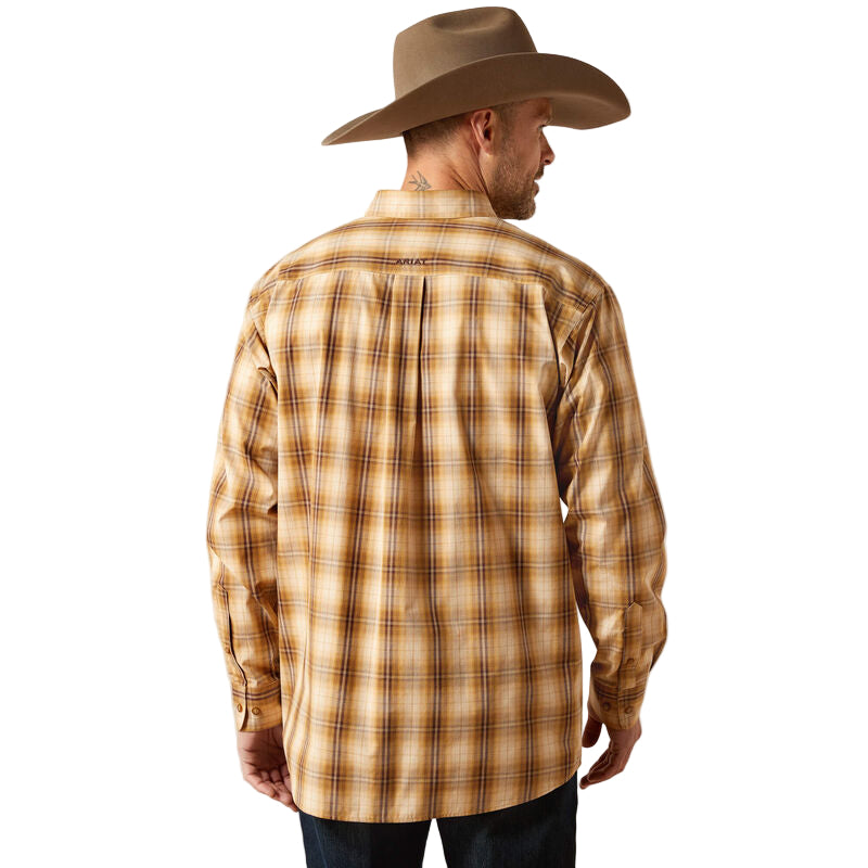 Ariat Men's Pro Series Tiger Classic Fit Long Sleeve Shirt - Mustard