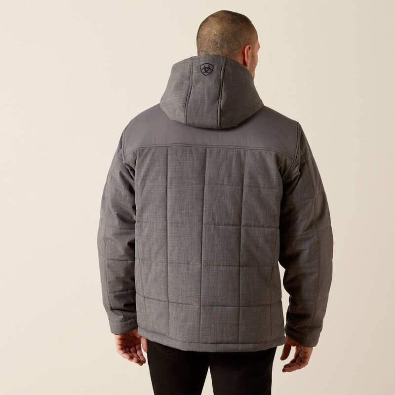 Ariat Men's Crius Hooded Insulated Jacket - Grey Heather