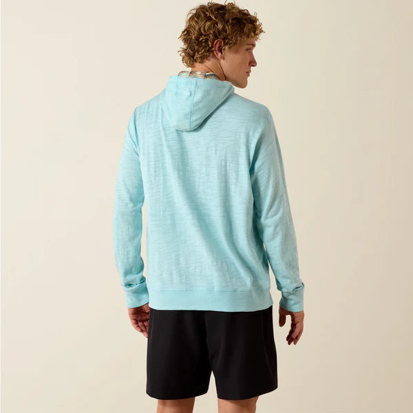 Ariat Men's Lightweight Retro Long Sleeve Hoodie - Aquatic
