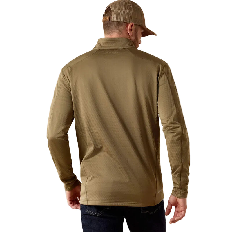 Ariat Men's Hex Fleece 1/2 Zip Baselayer - Dusky Green