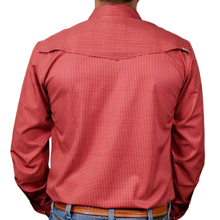 Brand Cowboy Men's The Grandpa Long Sleeve Shirt - Red
