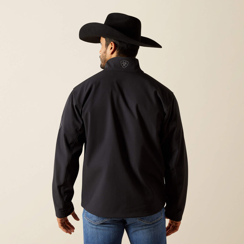 Ariat Men's Logo Softshell Jacket - Phantom/Grey Southwest