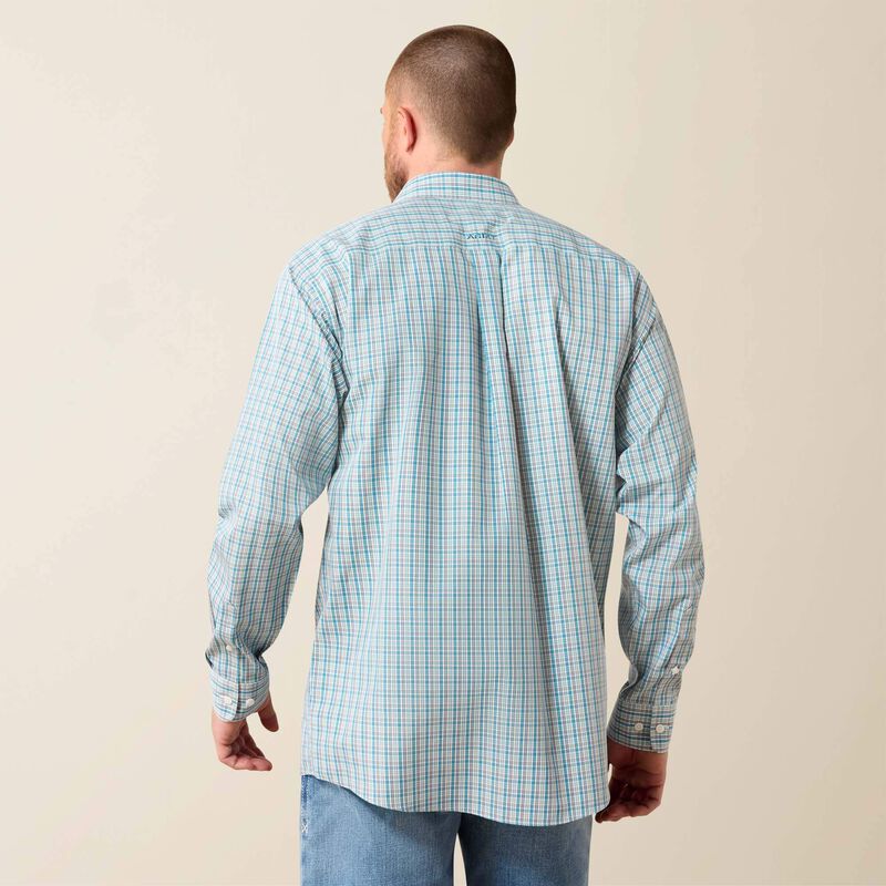 Ariat Men's WF Antonio Long Sleeve Shirt - Angel Blue Plaid - Irvine Tack & Western Wear