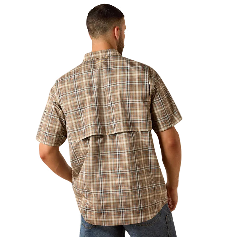 Ariat Men's Rebar Made Tough VentTEK DuraStretch Short Sleeve Work Shirt - Pinecone