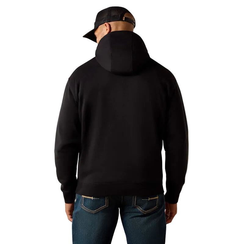 Ariat Men's Rebar Lightweight Duct Logo Hoodie - Black