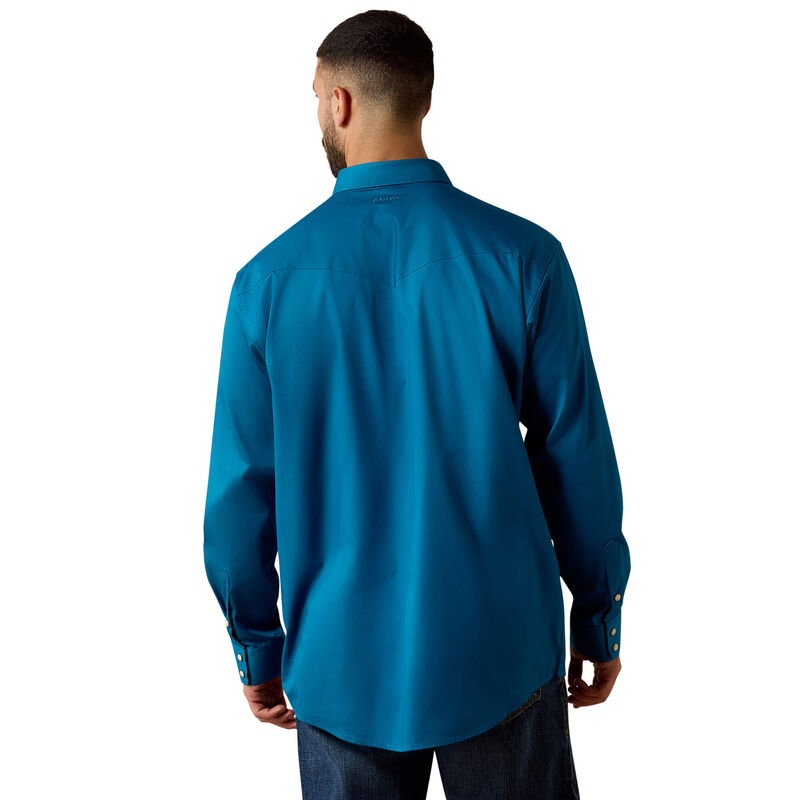 Ariat Men's Lightweight Twill Long Sleeve Snap Shirt - S