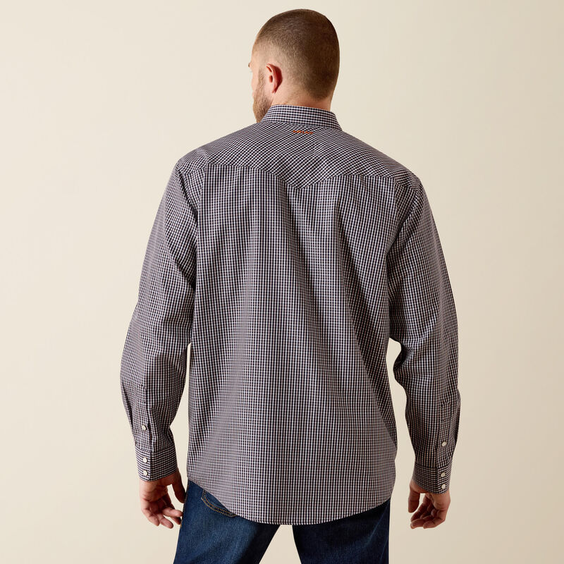 Ariat Men's WF Adonis Classic Fit Long Sleeve Snap Shirt - Navy Plaid - Irvine Tack & Western Wear