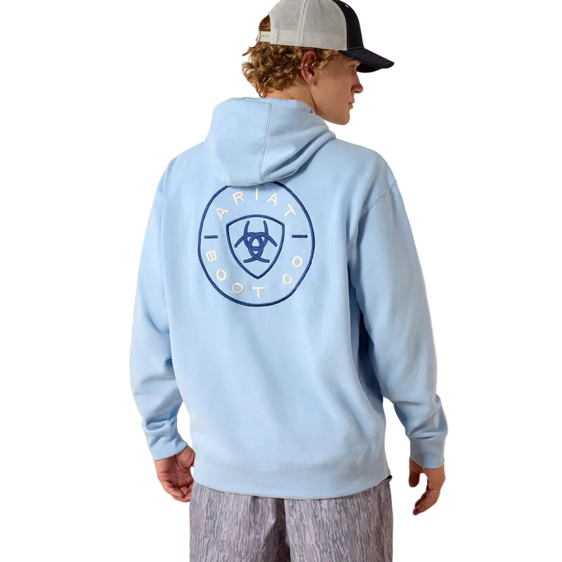 Ariat Men's Clean Seal Long Sleeve Hoodie - Soft Chambray