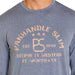Panhandle Men's Slim Long Sleeve Graphic Tee-Shirt - Heather Navy