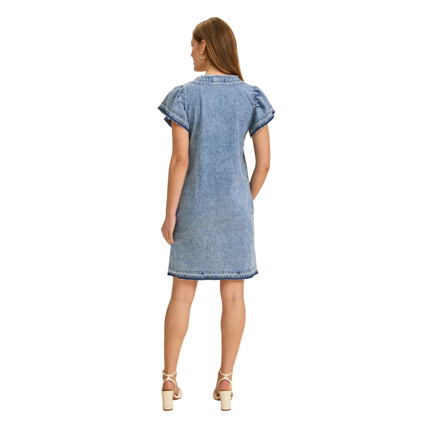 FDJ Women's Chambray Shift Dress - Snow Wash - Irvine Tack & Western Wear