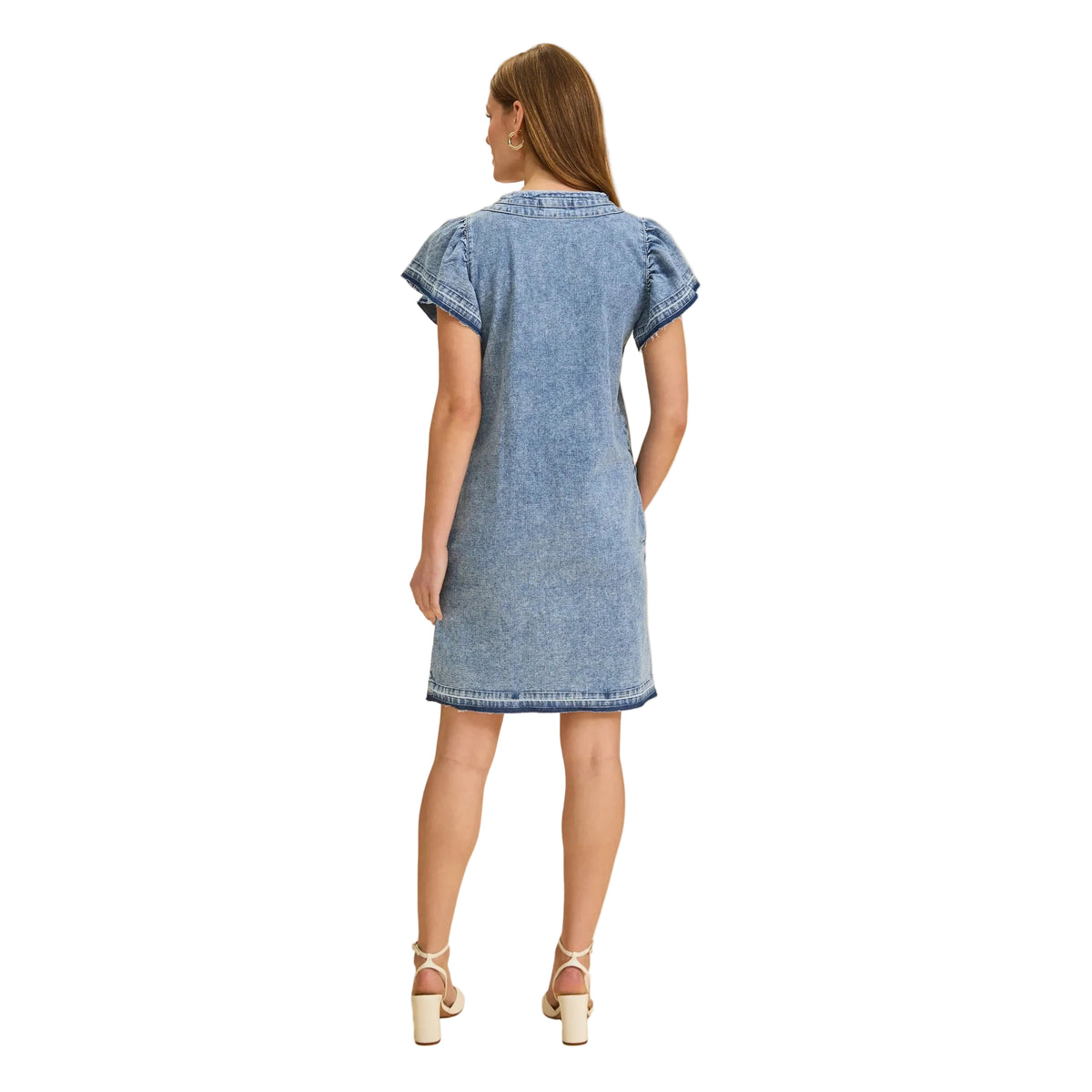 FDJ Women's Chambray Shift Dress - Snow Wash - Irvine Tack & Western Wear