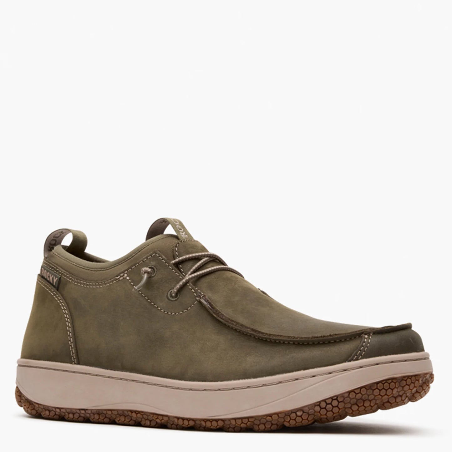 Rocky Men's Dry-Strike SRX Moc Toe Outdoor Shoe - Dark Olive