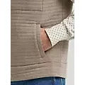 Wrangler Men's George Strait Zip Front Solid Knit Vest - Toast
