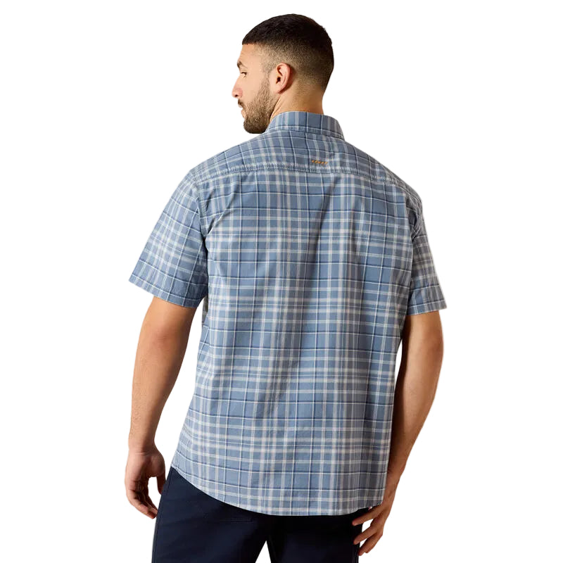 Ariat Men's Rebar Made Tough DuraStretch Short Sleeve Work Shirt - Dark Denim
