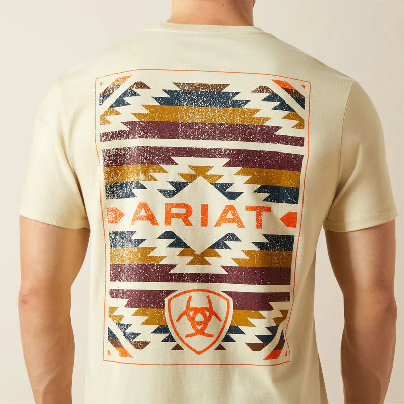Ariat Men's Short Sleeve Tapaz Zapoteco Tee Shirt - Natural
