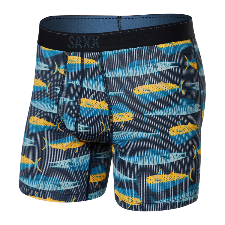 Saxx Men's Quest Quick Dry Mesh Boxer Briefs
