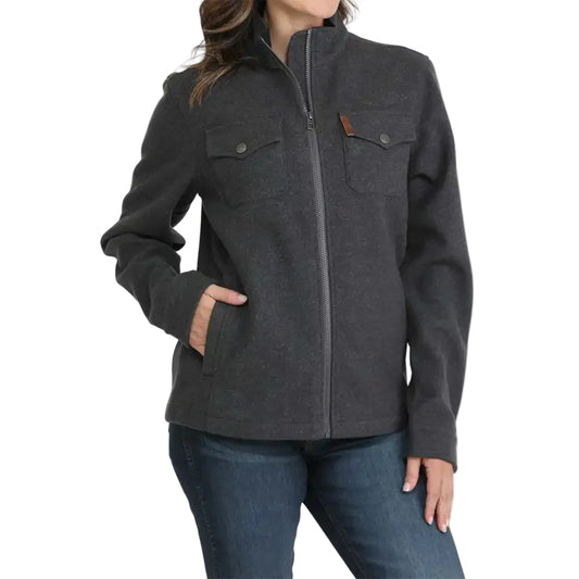 Cinch Women's Long Sleeve Shirt Jacket - Charcoal
