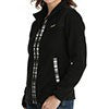 Cinch Women's Long Sleeve Fleece Zip Up Jacket- Black