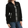 Cinch Women's Long Sleeve Fleece Zip Up Jacket- Black