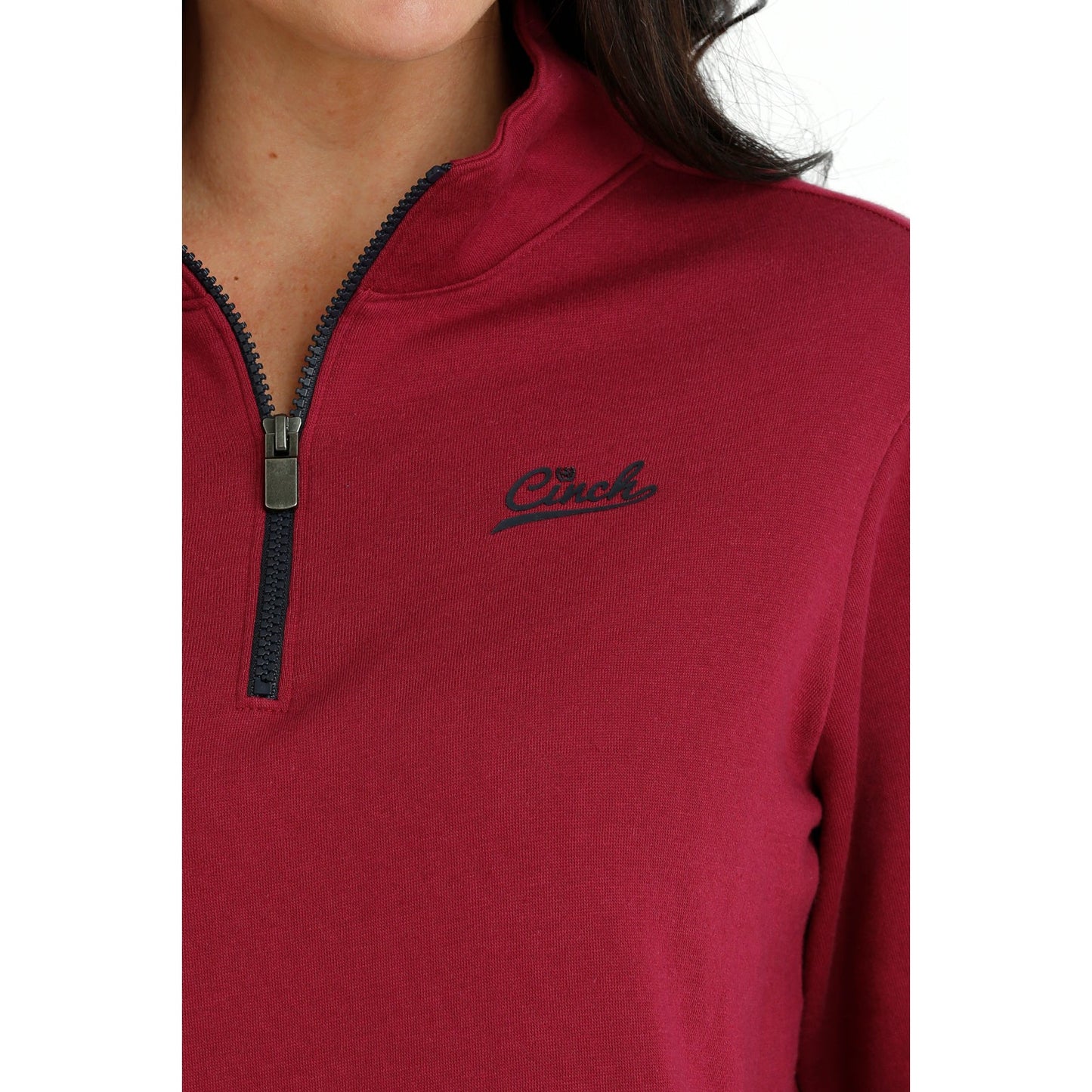 Cruel Women's 1/4 Zip Pullover - Burgundy
