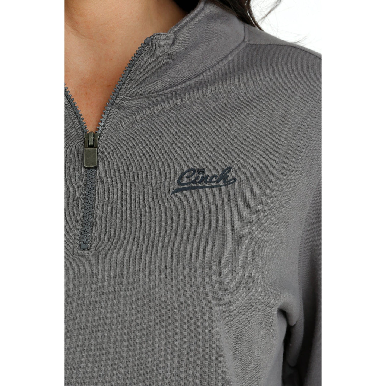 Cruel Girl Women's 1/4 Zip Pullover - Grey