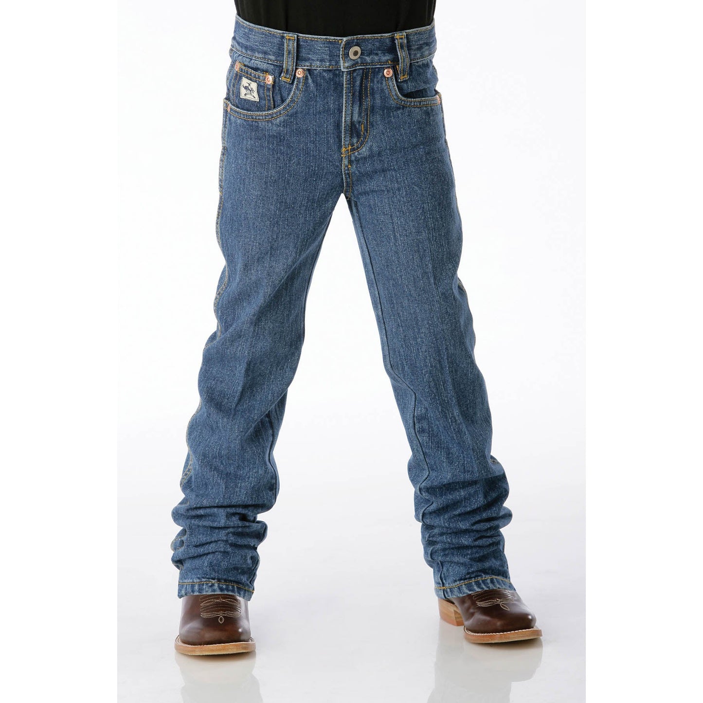 Cinch Boy's Original Regular Fit Jeans - Medium Stonewash