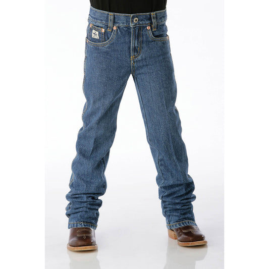 Cinch Boy's Original Regular Fit Jeans - Medium Stonewash