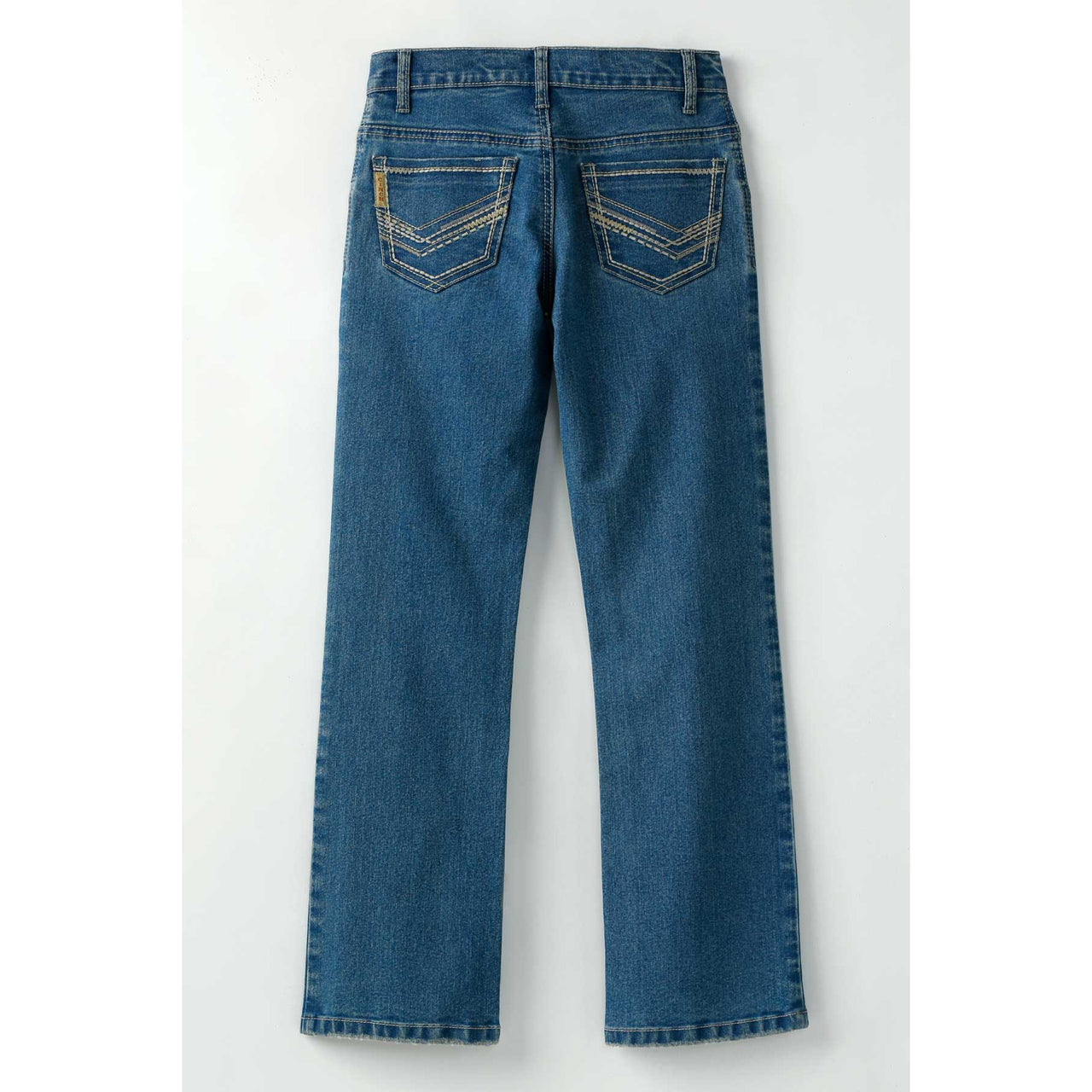 Cinch Boy's Medium Stone Wash Relaxed Bootcut Jeans - Indigo