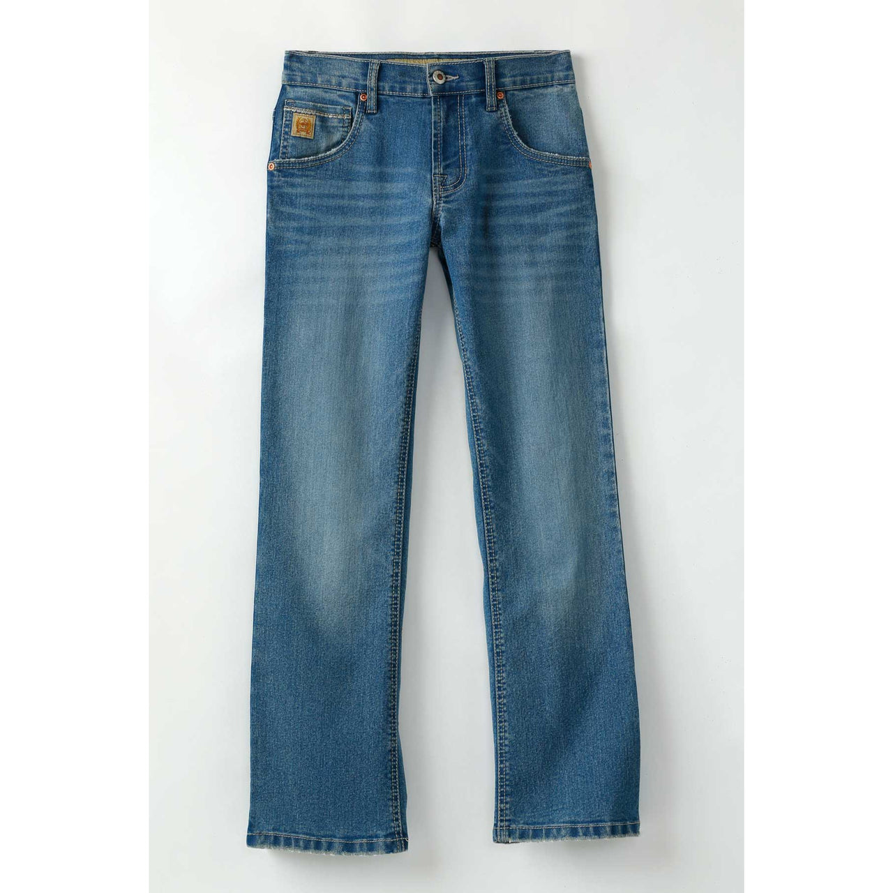 Cinch Boy's Medium Stone Wash Relaxed Bootcut Jeans - Indigo