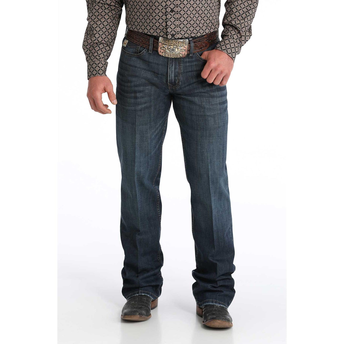 Cinch Men's Grant Relaxed Fit Jean- Rinse Wash