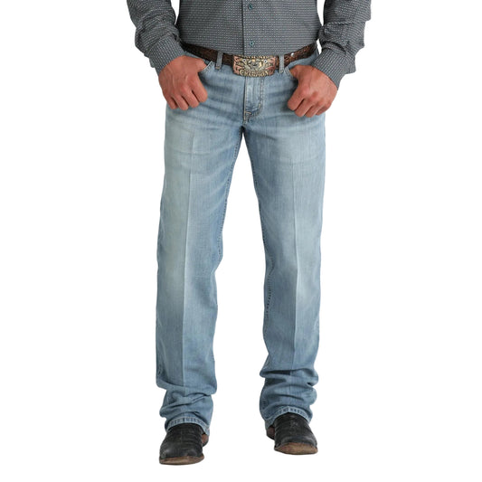 Cinch Men's Grant Mid Rise Relaxed Fit Boot Cut Jeans - Light Stone