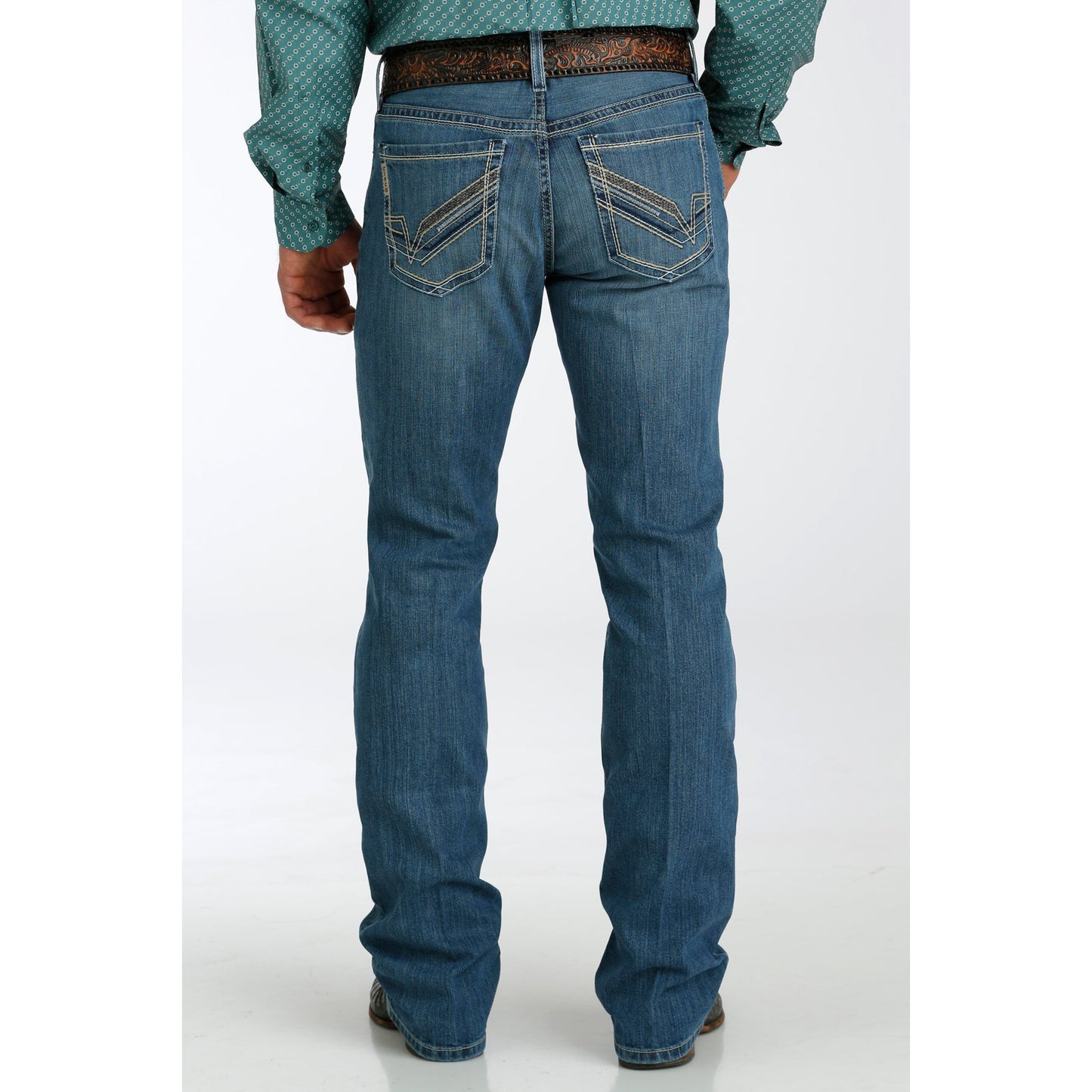 Cinch Men's Ian Medium Stone Wash Jeans