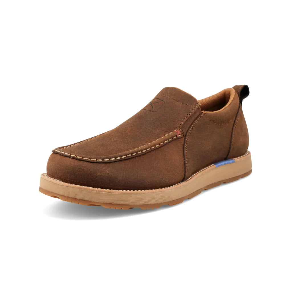 Twisted X Men's Wedge SL Slip-On Casual Shoes - Tan/Brown