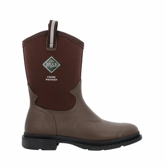 Muck Boots Chore Western 12 Pull-On - Dark Brown