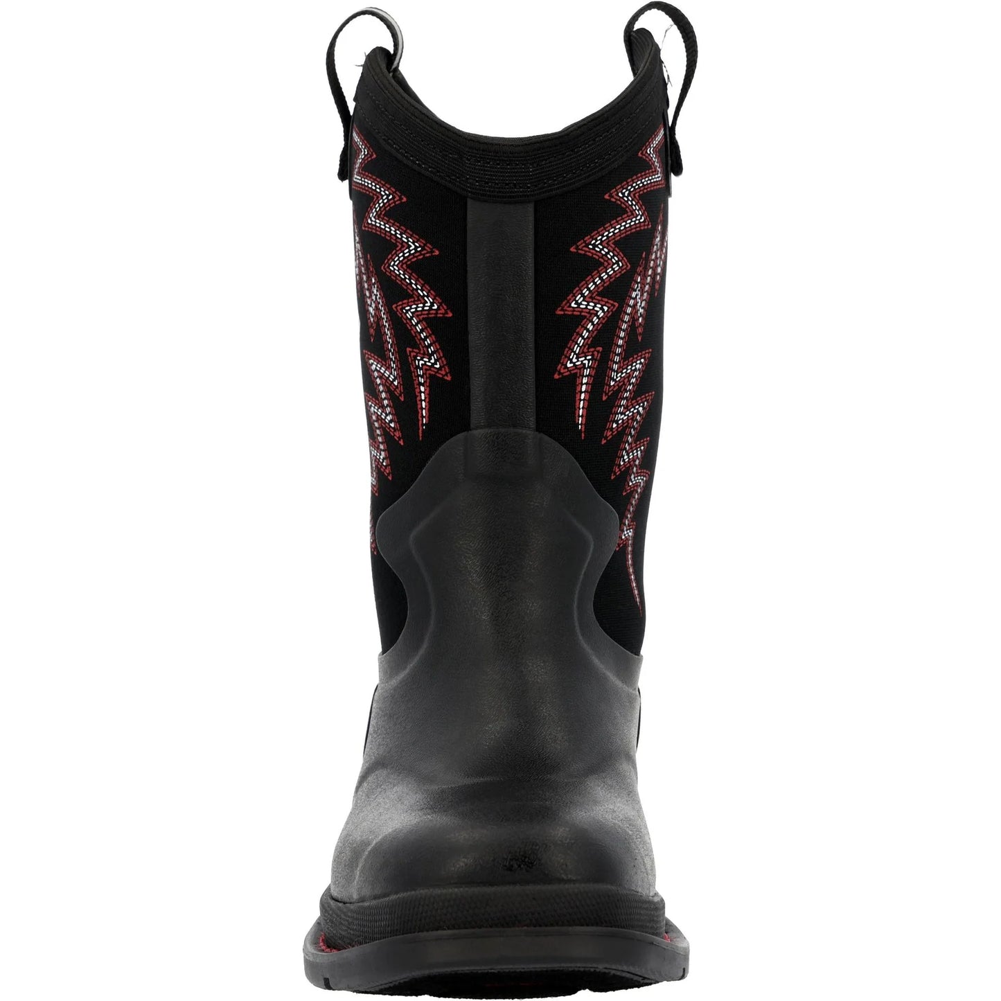 Muck Boots Kids Chore Western Big - Black/Red Stitch